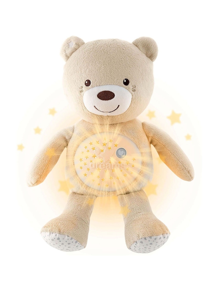 Chicco Natural First Dreams Baby Bear Plush and Night Light Projector - Image 1 of 8
