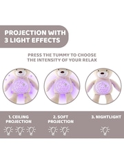 Chicco Natural First Dreams Baby Bear Plush and Night Light Projector - Image 4 of 8