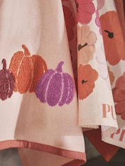 Set of 3 Orange Pumpkin Tea Towels - Image 2 of 4