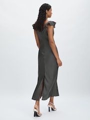 Paige Silk Satin Polka Dot Dress - Image 5 of 6