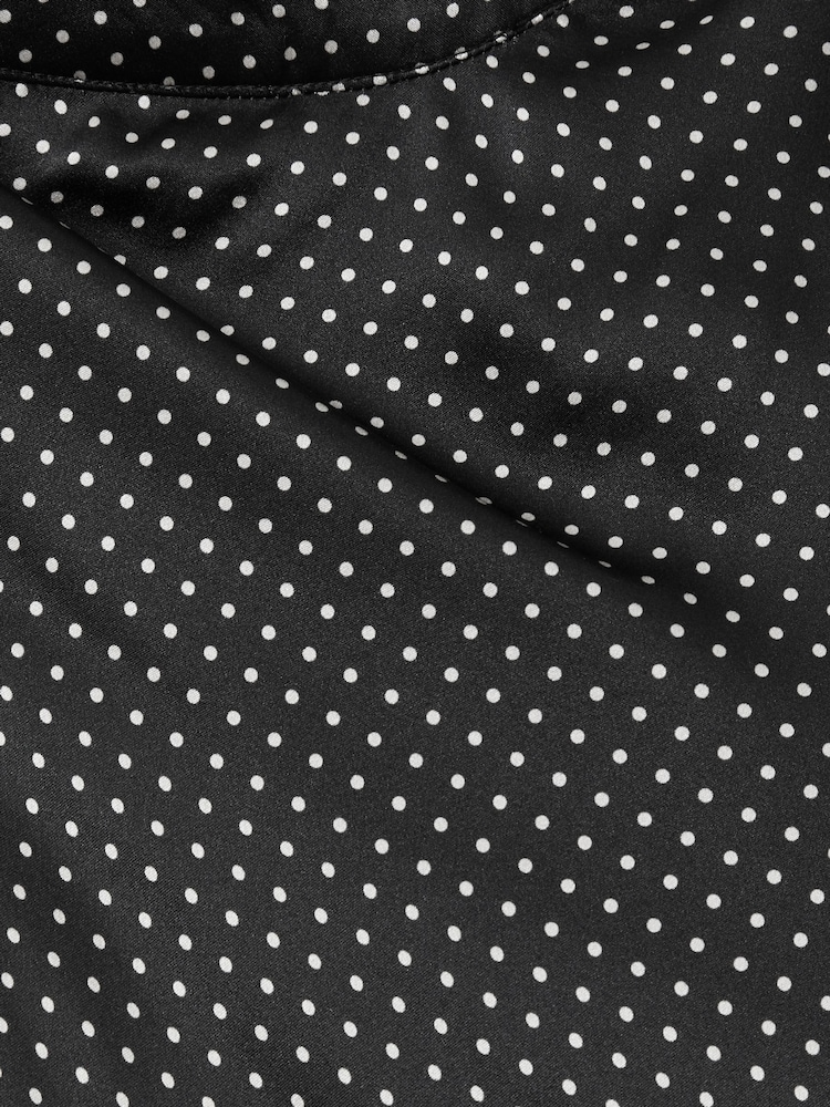 Paige Silk Satin Polka Dot Dress - Image 6 of 6