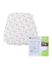 Chicco Set of 2 Grey Crib Forever Fitted Sheets - Image 3 of 5