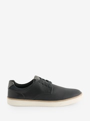 Dune London Black Standard Fit Trustees Brogue Detail Trainers - Image 2 of 5