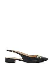 črna - Dune London Hopewell Snaffle Slingback čevlji - Slika 2 iz 6
