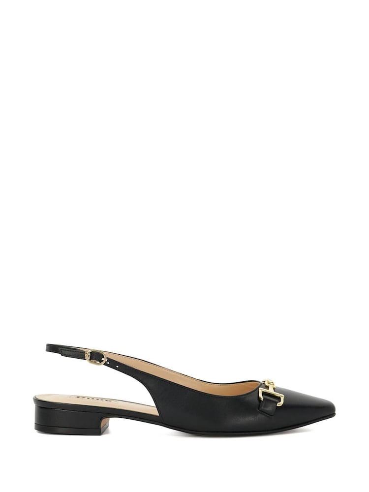 črna - Dune London Hopewell Snaffle Slingback čevlji - Slika 2 iz 6