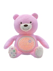 Chicco Pink First Dreams Baby Bear Plush and Night Light Projector - Image 1 of 8