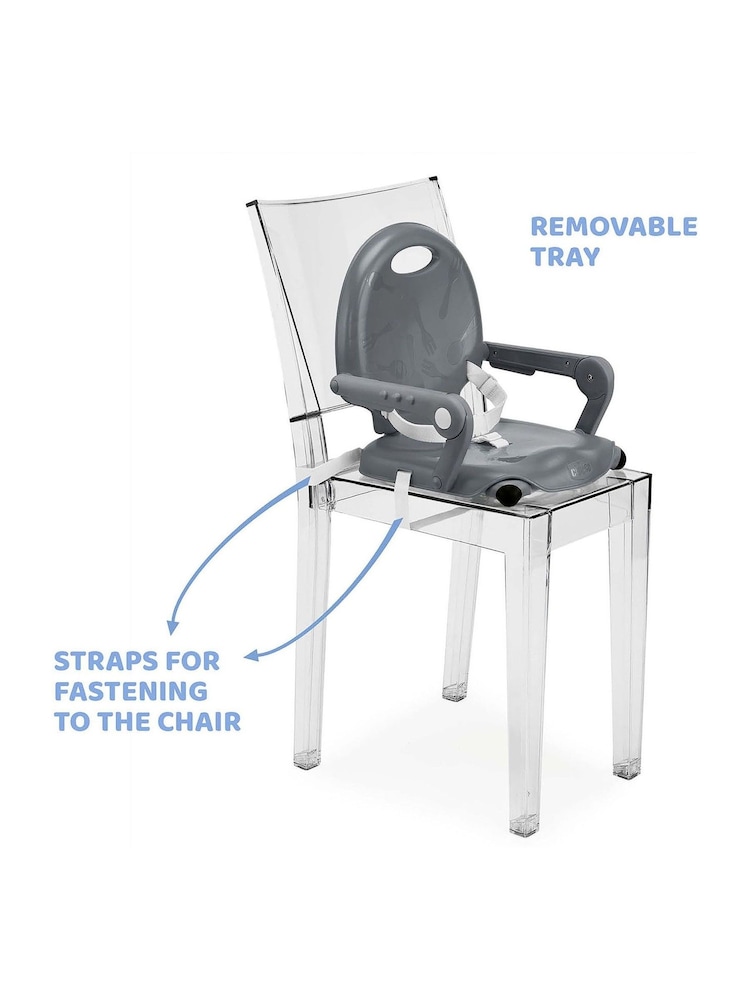 Chicco Grey Pocket Snack Booster Seat - Image 5 of 5