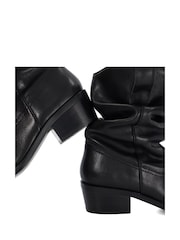 Dune London Black Prims Slouch Western Boots - Image 6 of 6