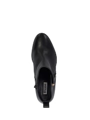 Dune London Black Wide Fit Paicing Side Zip Ankle Boots - Image 5 of 6