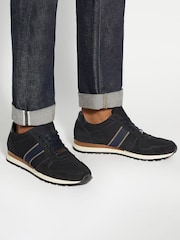 Sininen - Leveä lesti - Dune London Treck Raita Webbing Käytävämatto Trainers - Kuva 1 / 6