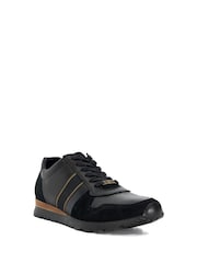 Sininen - Leveä lesti - Dune London Treck Raita Webbing Käytävämatto Trainers - Kuva 3 / 6