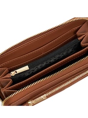 Braun - Dune London Kelbey Geldbeutel mit Rundum-Reißverschluss - Bild 2 von 5