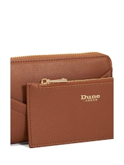 Braun - Dune London Kelbey Geldbeutel mit Rundum-Reißverschluss - Bild 4 von 5