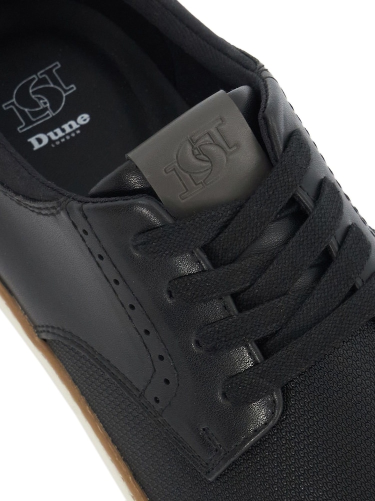 Dune London Blue Wide Fit Trustees Brogue Detail Trainers - Image 6 of 6