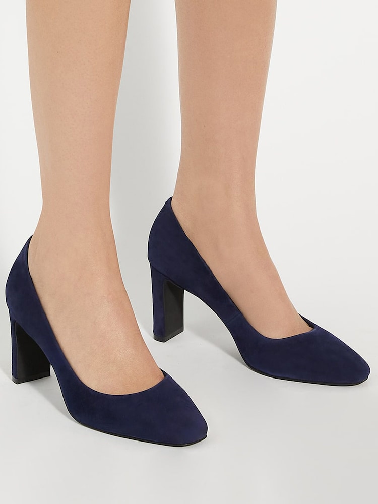 Albastru - Dune London Arriving Comfort Mid Block Toc Pantofi - Imaginea 1 din 6