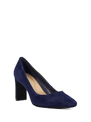 Albastru - Dune London Arriving Comfort Mid Block Toc Pantofi - Imaginea 3 din 6