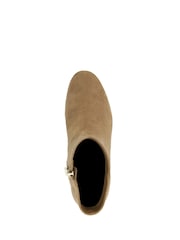 Dune London Brown Ottack 2 Low Block Heel Boots - Image 5 of 6