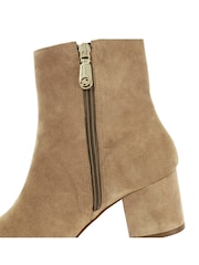 Dune London Brown Ottack 2 Low Block Heel Boots - Image 6 of 6