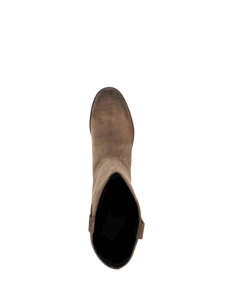 rjava - Dune London Prickles Round Toe Flat Western gležnjarji - Slika 5 iz 5 rjava - Dune London Prickles Round Toe Flat Western gležnjarji - Slika 5 iz 5