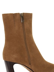 Dune London Brown Obriele Angled Heel Pull On Boots - Image 6 of 6