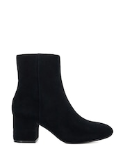 Dune London Black Ottack 2 Low Block Heel Boots - Image 2 of 6