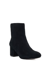 Dune London Black Ottack 2 Low Block Heel Boots - Image 3 of 6