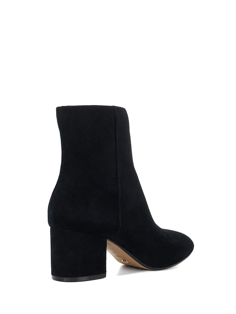 Dune London Black Ottack 2 Low Block Heel Boots - Image 4 of 6