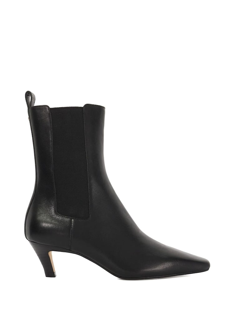 Schwarz - Dune London Odele Angle Stiefeletten mit mittelhohem Absatz - Bild 2 von 6 Schwarz - Dune London Odele Angle Stiefeletten mit mittelhohem Absatz - Bild 2 von 6