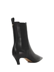 Dune London Black Odele Angle Midi Heel Ankle Boots - Image 4 of 6