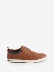 Dune London Brown Wide Fit Travels Colour Detail Trainers - Image 2 of 5