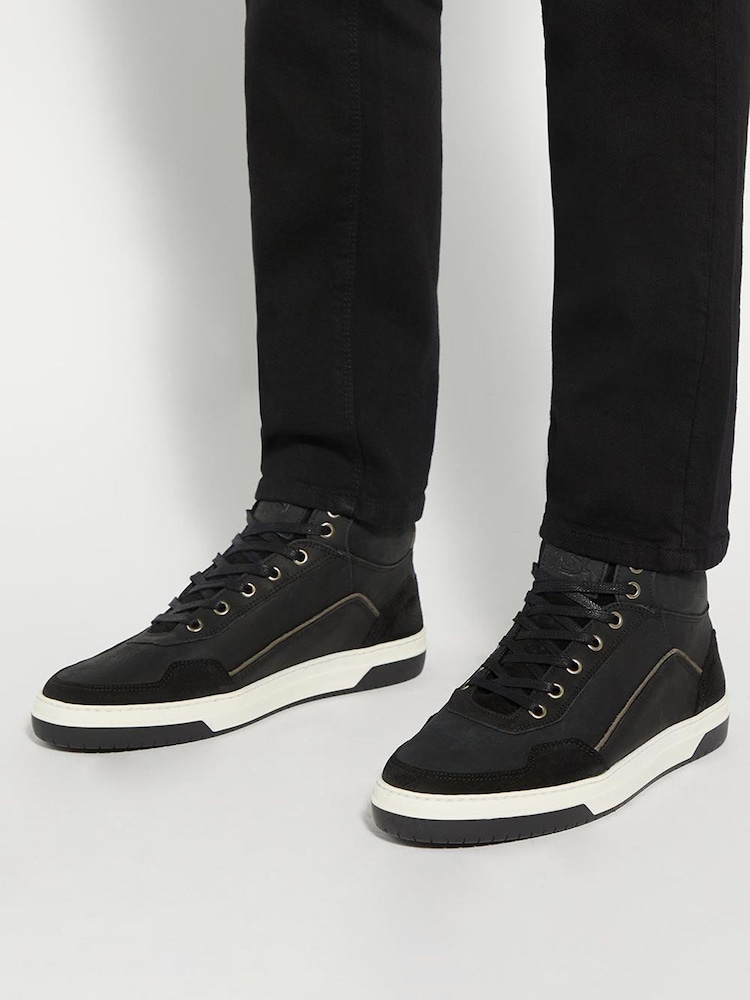 Dune London Black Sydnies High Top Trainers - Image 1 of 5 Dune London Black Sydnies High Top Trainers - Image 1 of 5
