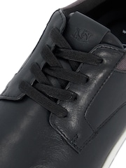 Dune London Black Wide Fit Travels Colour Detail Trainers - Image 6 of 6