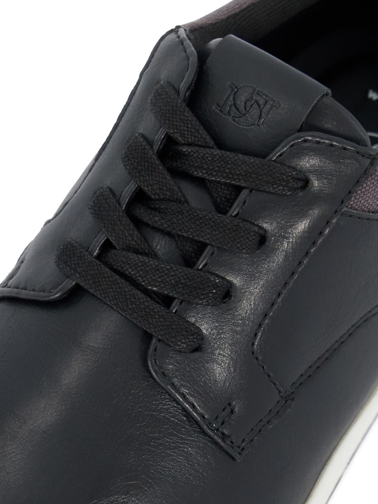 Dune London Black Wide Fit Travels Colour Detail Trainers - Image 6 of 6