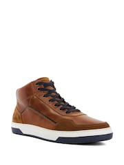 Marrón - Dune London Sydnies Alto Top Trainers - Imagen 3 de 6