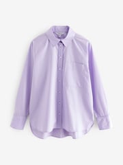 Violet lilas - Girlfriend Oversized Long Sleeve Shirt - Image 5 de 7