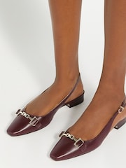 Črna - Dune London Hopewell Snaffle Slingback čevlji - Slika 1 iz 6