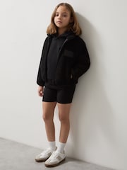 Reiss Black Snoop 3-9 yrs Unisex Fit McLaren F1 Team Embroidered Fleece Jacket - Image 4 of 8