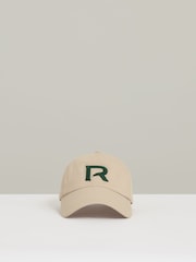 Песочный - Reiss Chase Logo-Embroidered Varsity Baseball Cap - Image 1 of 5