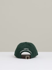 Темно-зеленый - Reiss Chase Logo-Embroidered Varsity Baseball Cap - Image 4 of 5