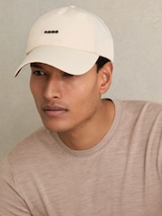 Светло-бежевый - Бейсболка с логотипом Reiss Emery - Image 2 of 5
