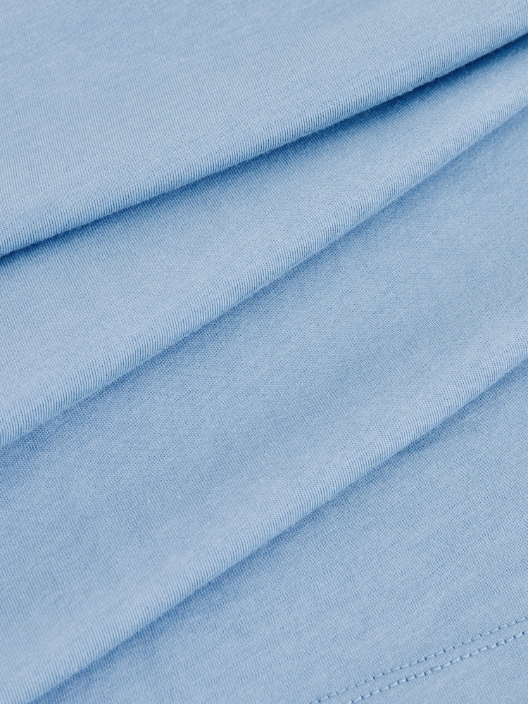 Bleu poussiéreux - T-shirt à col ras du cou en coton Reiss Bless - Image 6 of 6
