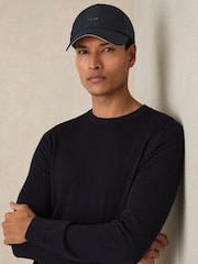 Темно-синий - Бейсболка с логотипом Reiss Emery - Image 2 of 5