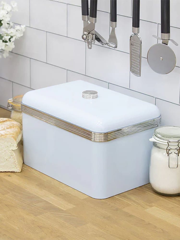 Swan Blue Retro Bread Bin - Image 7 of 7