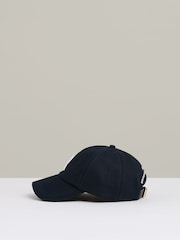 Reiss Navy Chase Logo-Embroidered Varsity Baseball Cap - Image 3 of 5