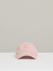 Reiss Washed Pink Elias Cotton Logo-Embroidered Baseball Cap - Image 1 of 5