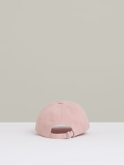 Reiss Washed Pink Elias Cotton Logo-Embroidered Baseball Cap - Image 4 of 5