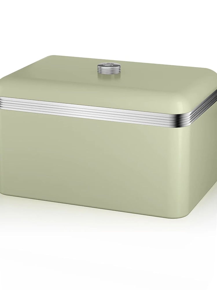 Swan Green Retro Bread Bin - Image 2 of 6
