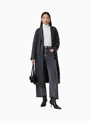 AllSaints Black Aire Coat - Image 1 of 9