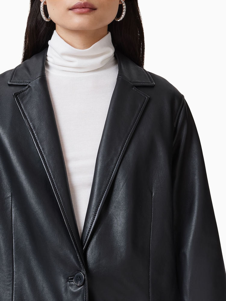 AllSaints Black Aire Coat - Image 2 of 9