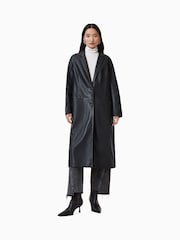 AllSaints Black Aire Coat - Image 4 of 9